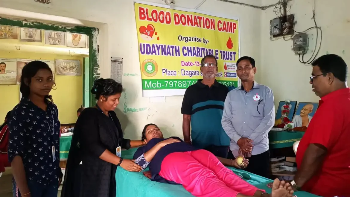 Pic of girls donating blood