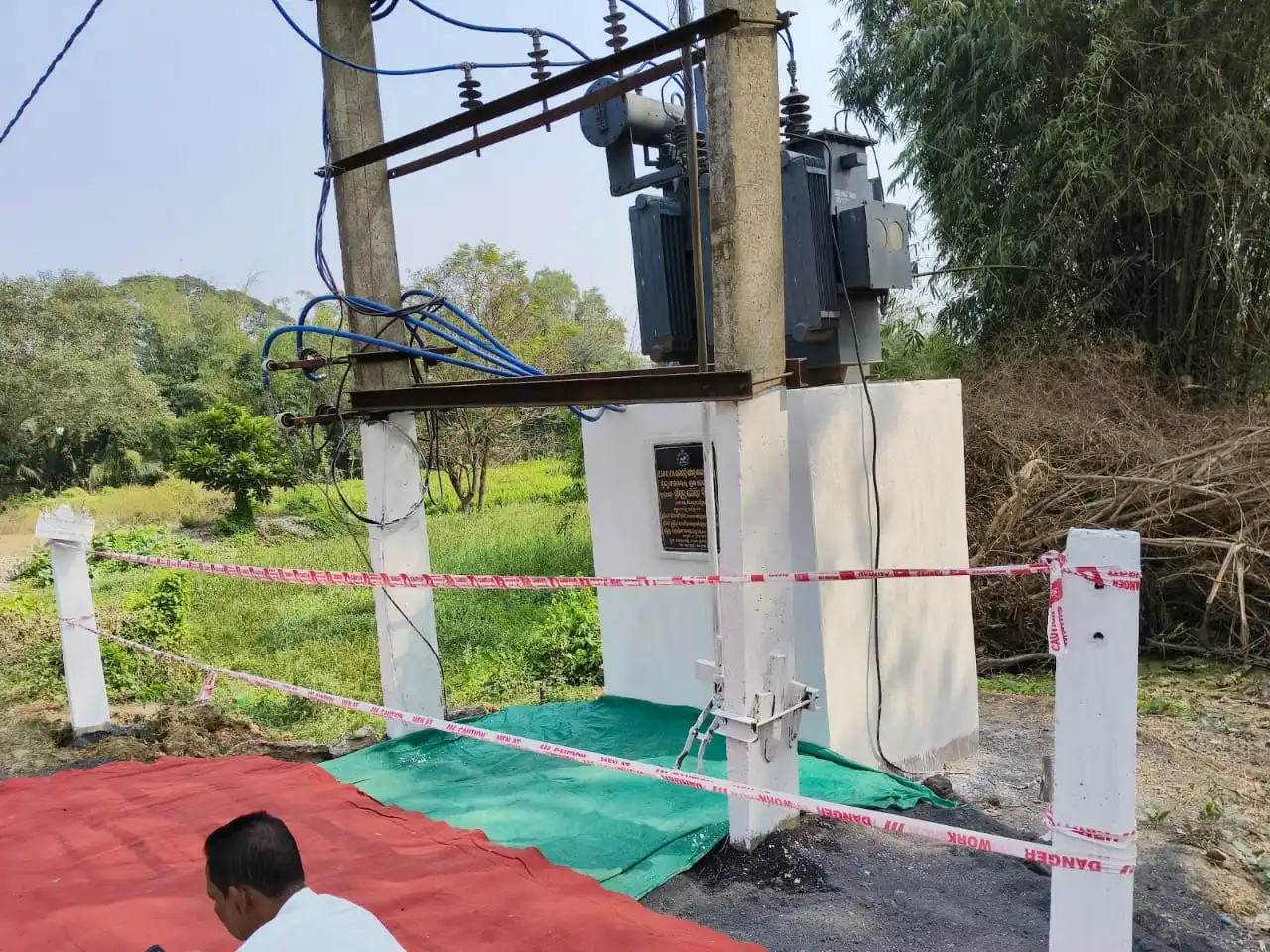 Pic of Inauguration of mains transformer at Samhita Wellness Retreat site
