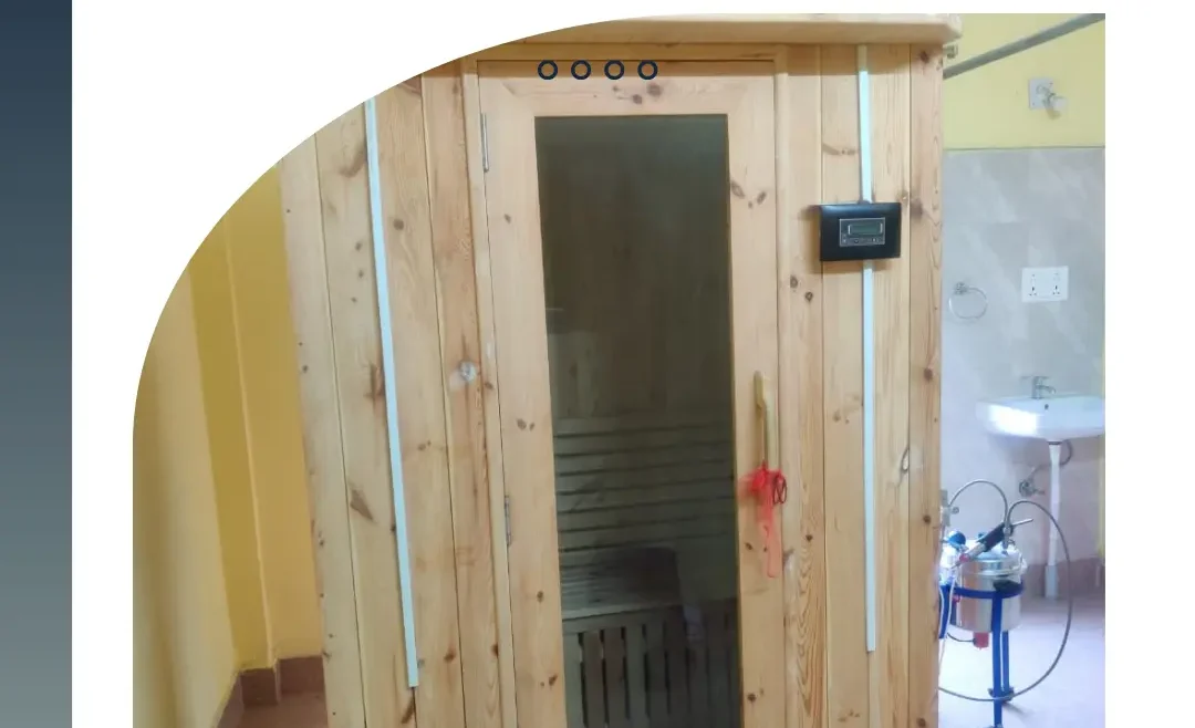 Pic of Sauna Therapy Box at Samhita Wellness Retreat