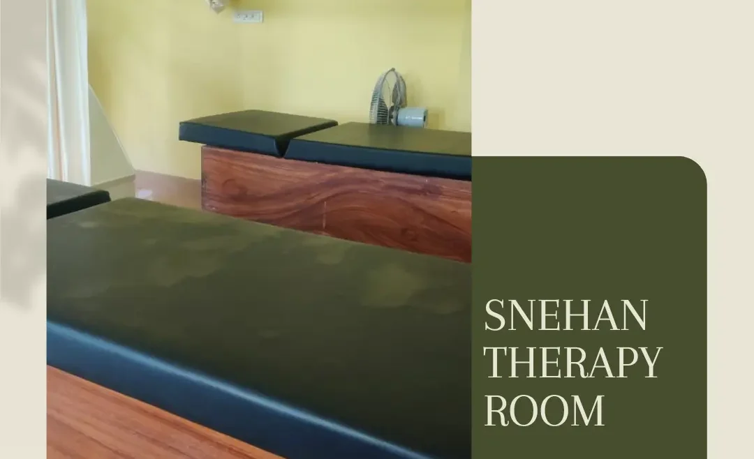 Pic of Snehan Therapy Room at Samhita Wellness Retreat