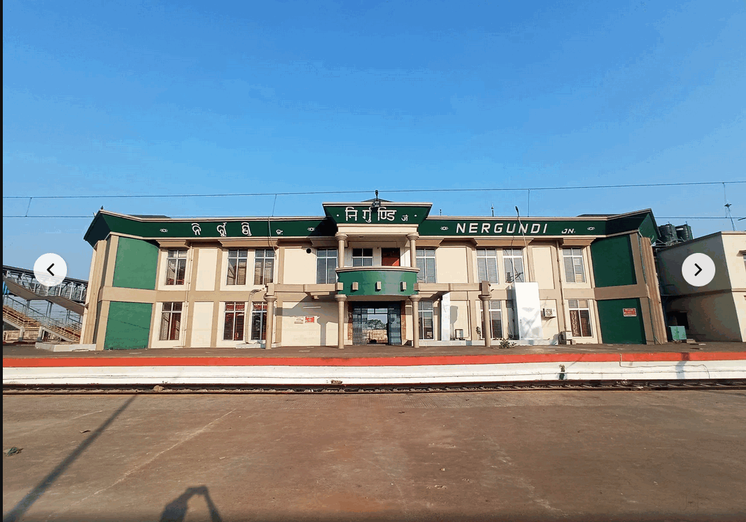 Pic of Inner side of Nergundi Railway Station building for reaching Samhita Wellness Retreat